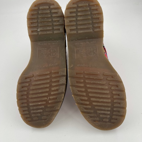 Vintage 80’s Dr Martens Tartan Textile Double Stitched Boots Made England Size 7 - Picture 11 of 16